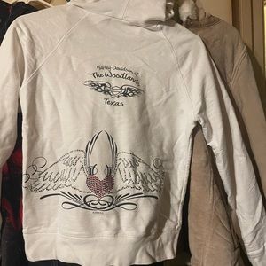 Harley Davidson Rhinestone Hoodie